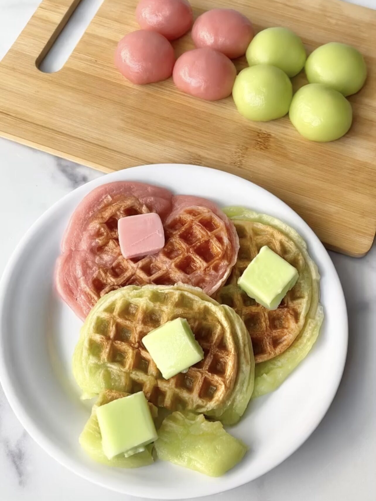 2-Ingredient Melona Mochi and Waffles
