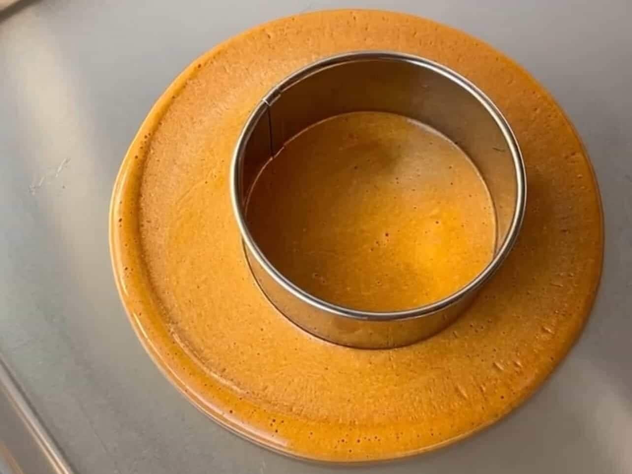 Place desired cookie cutter in middle of candy