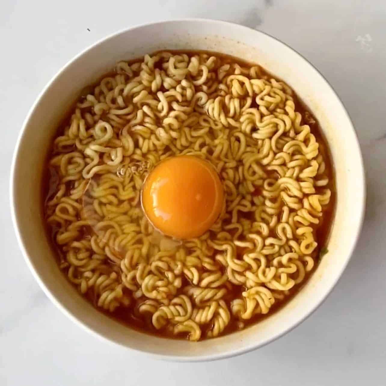 microwave ramen and add egg