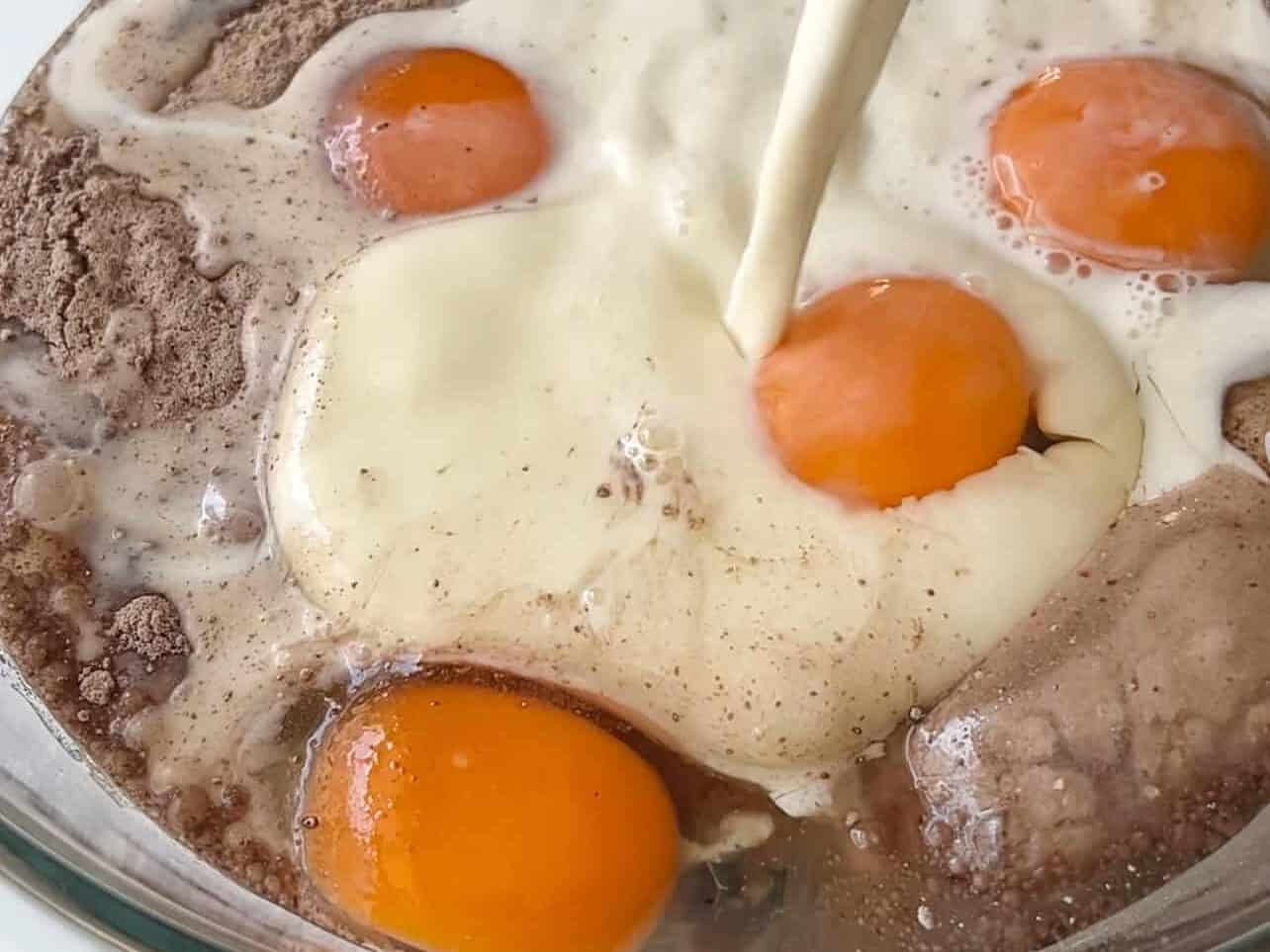 elevate cake box recipe by adding extra egg and use milk instead of water