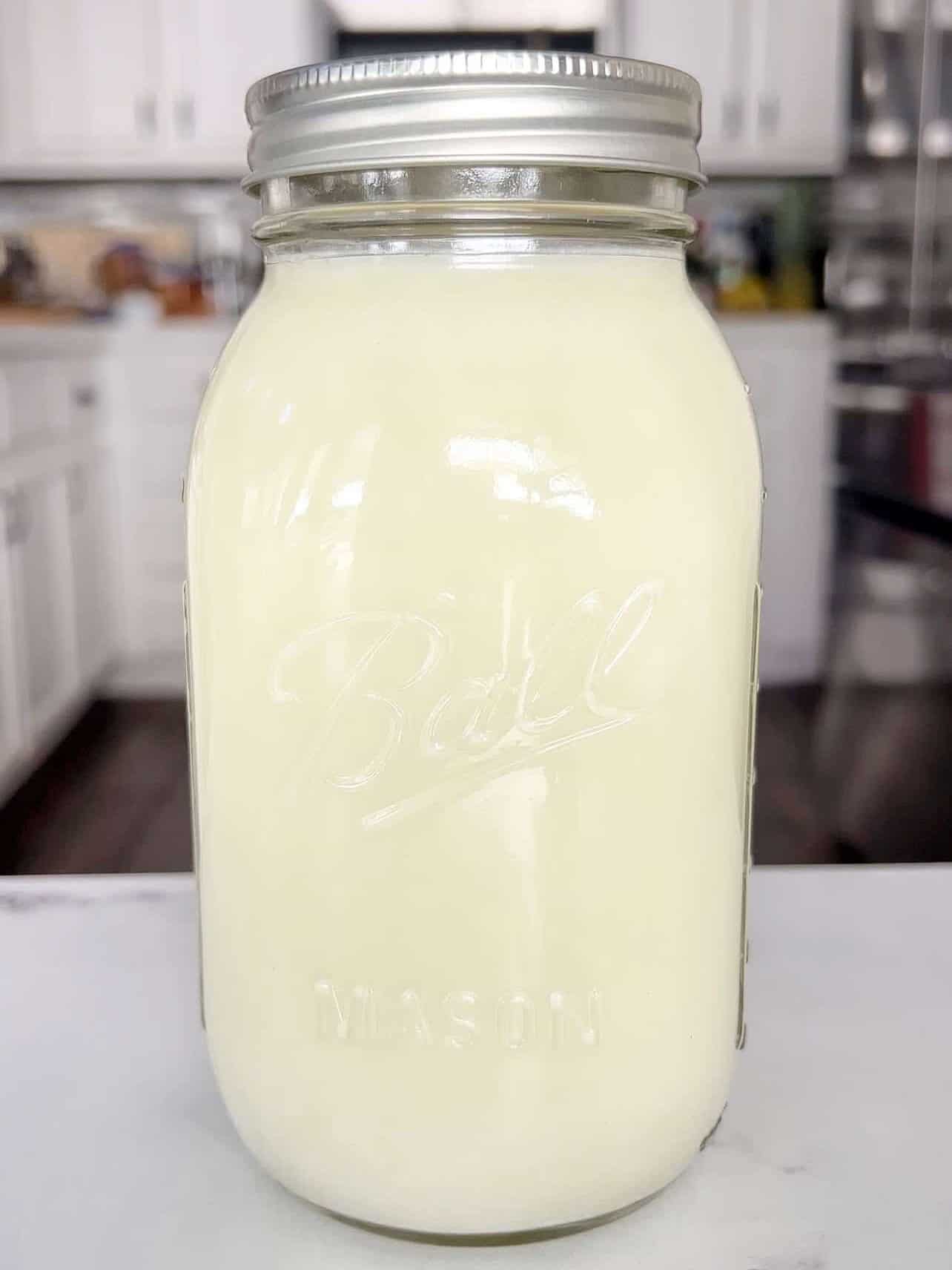 buttermilk left from making homemade butter
