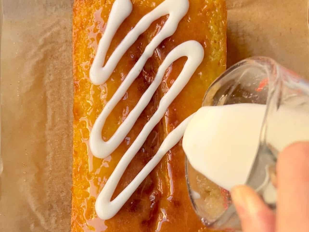 add icing after lemon loaf has cooled