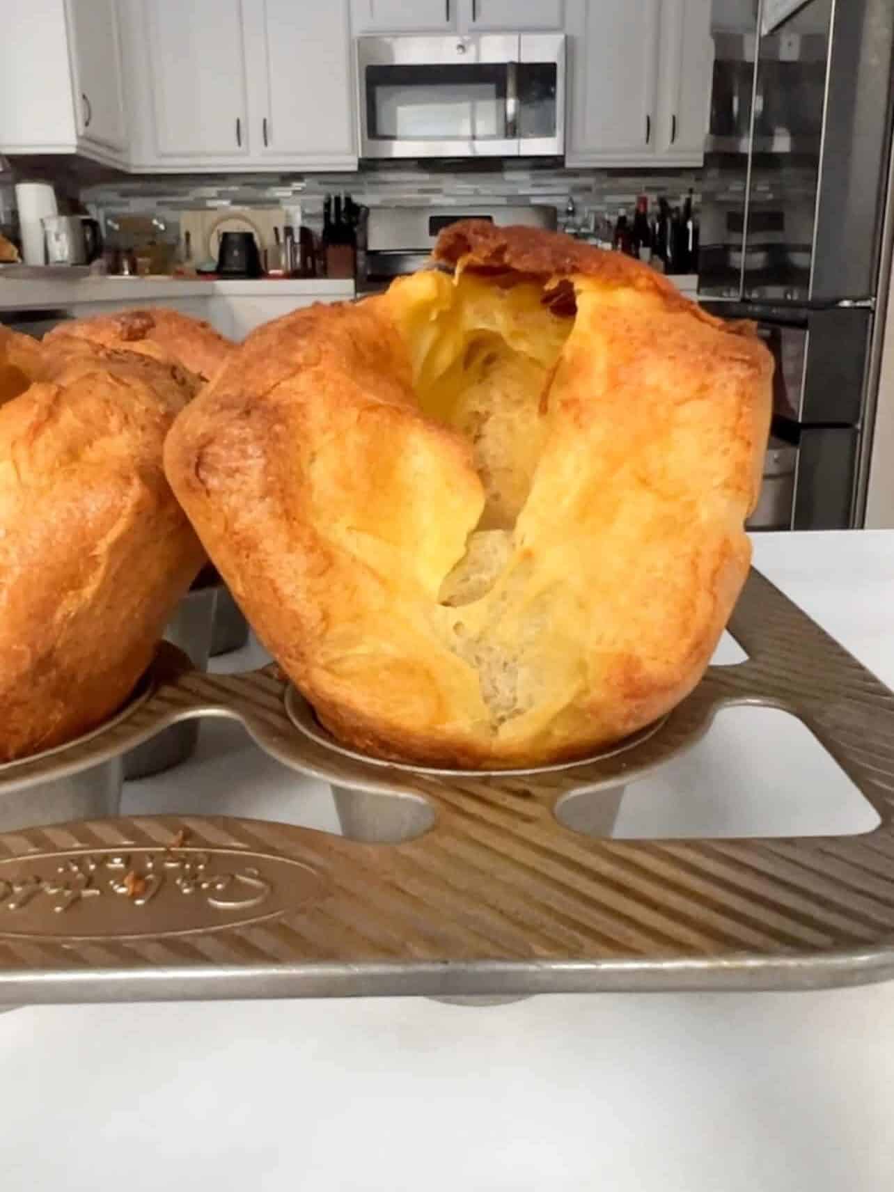 tall fluffy Yorkshire pudding