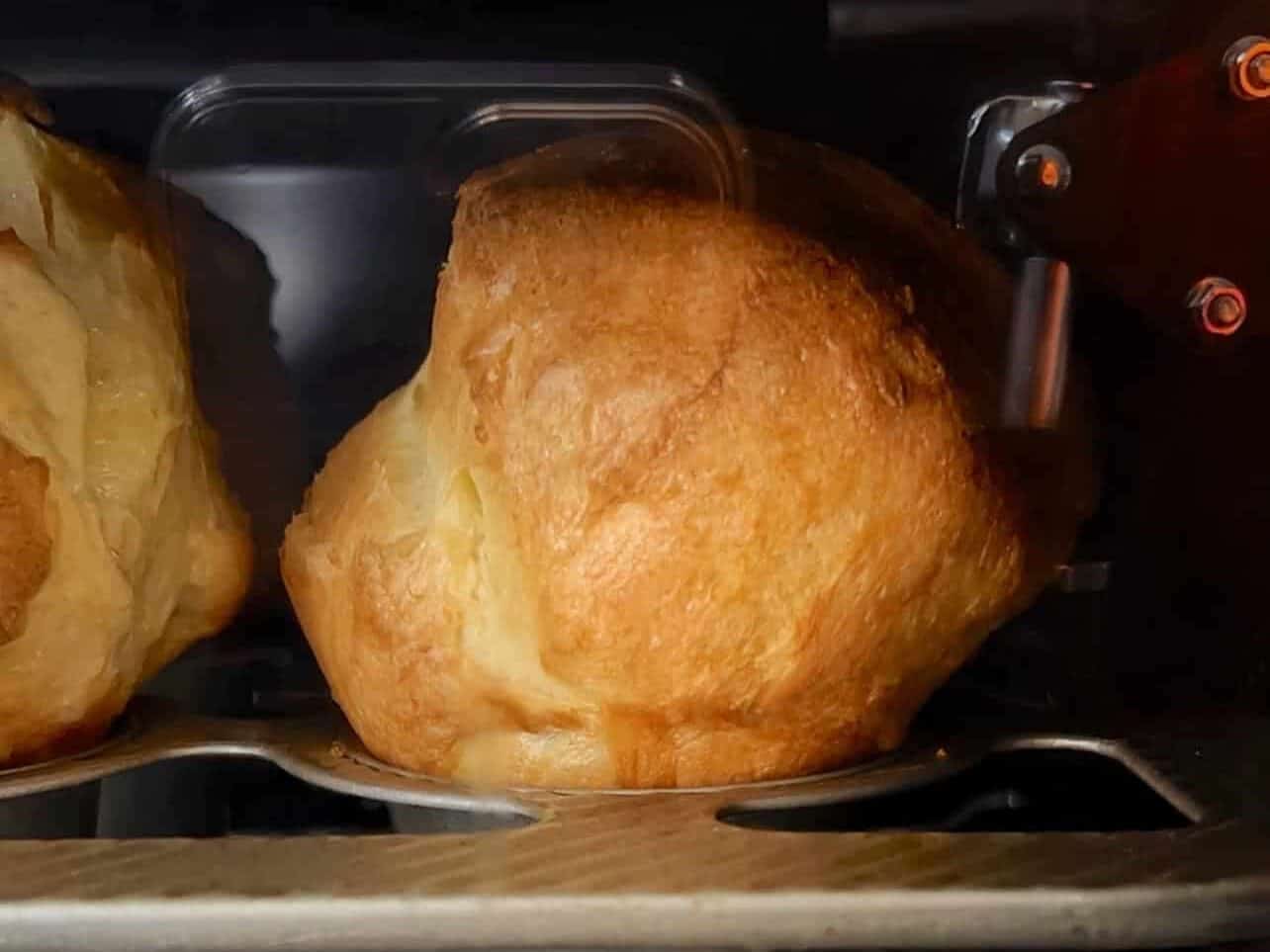 not opening oven door helps Yorkshire pudding rise high