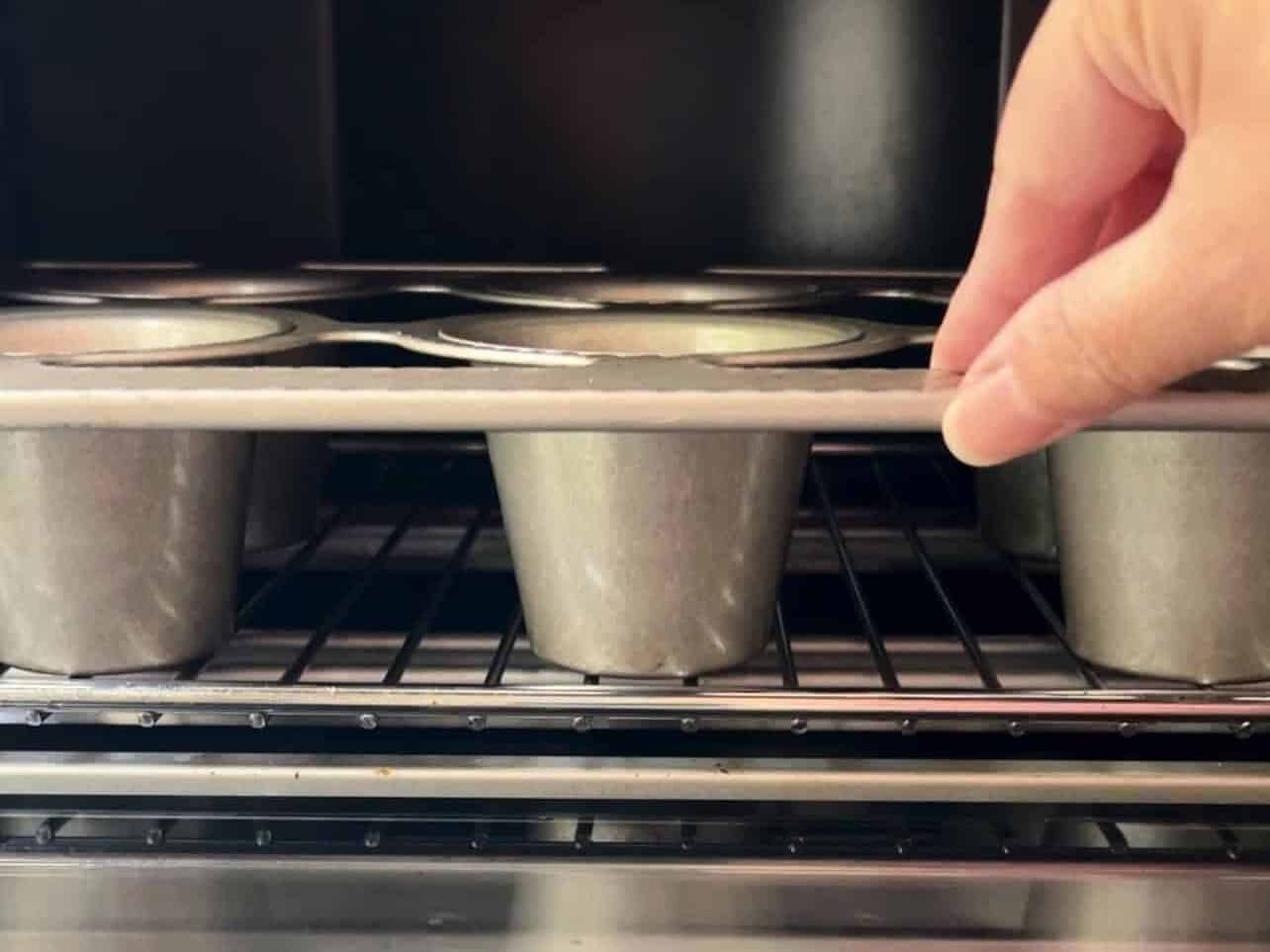 prehheat oiled pan in oven before adding batter