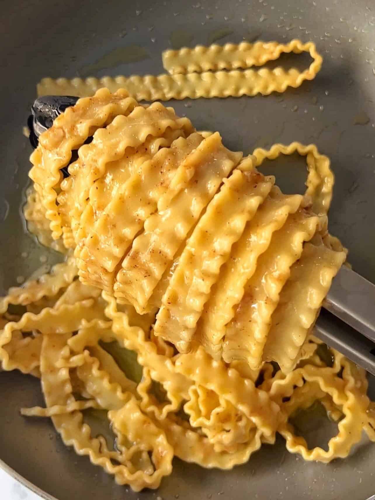 sage brown butter & Brie Pasta on fork