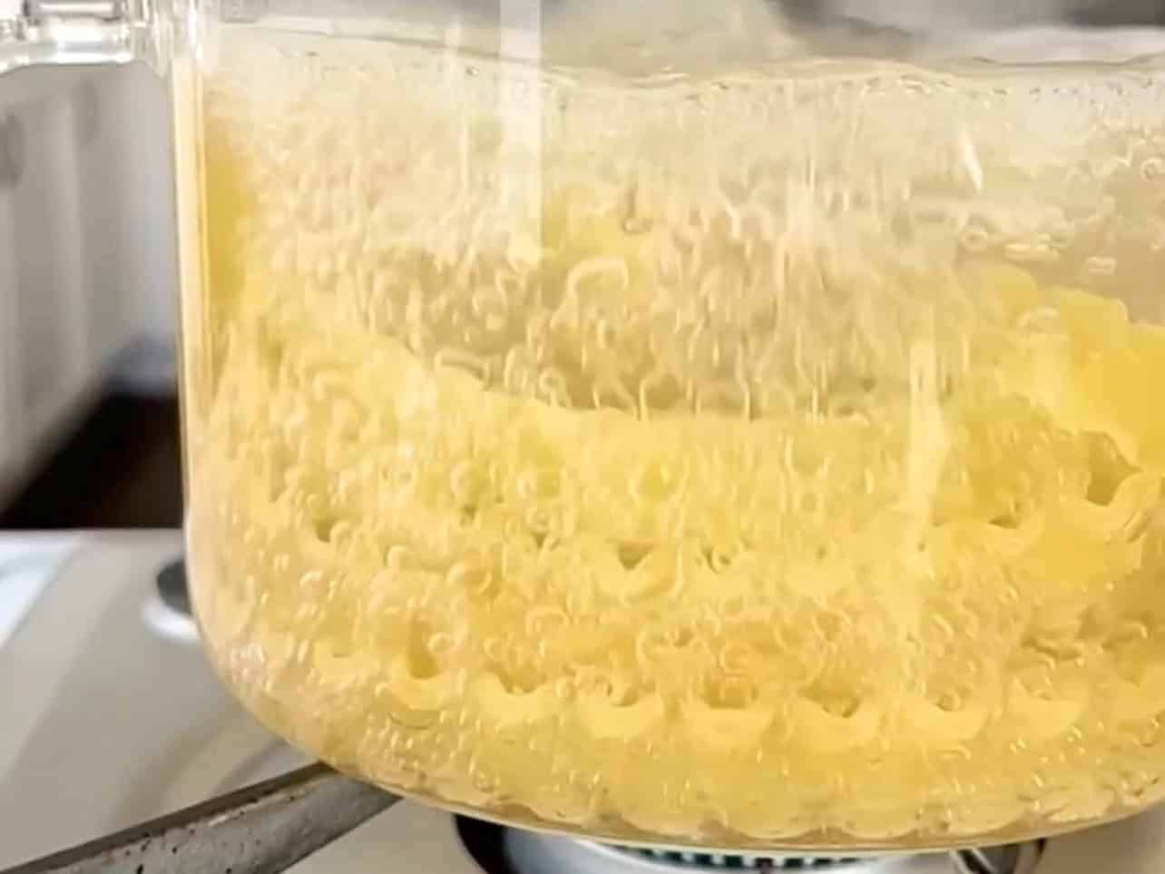 boil pasta 1 minute less than package instructions