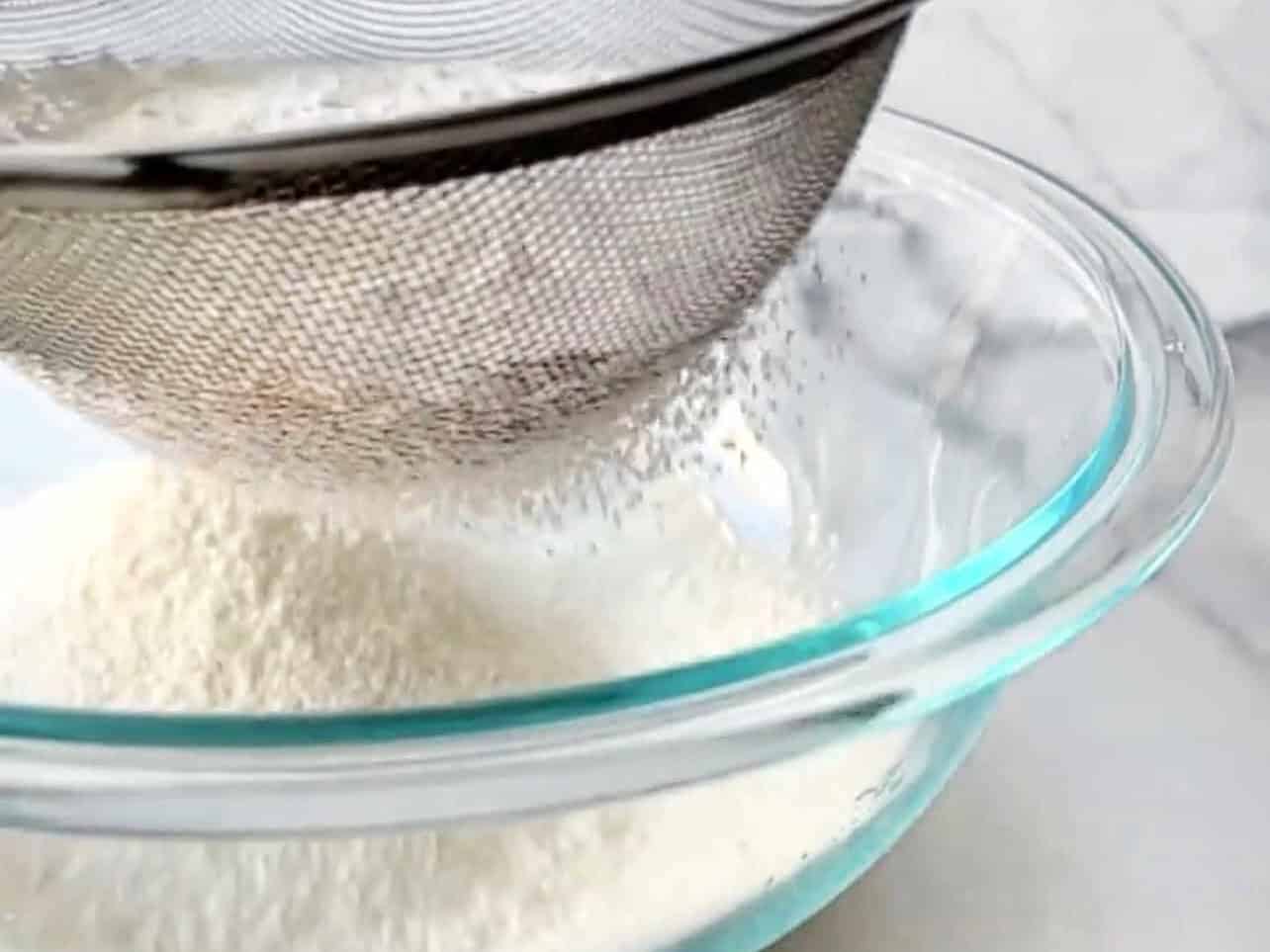sift dry ingredients