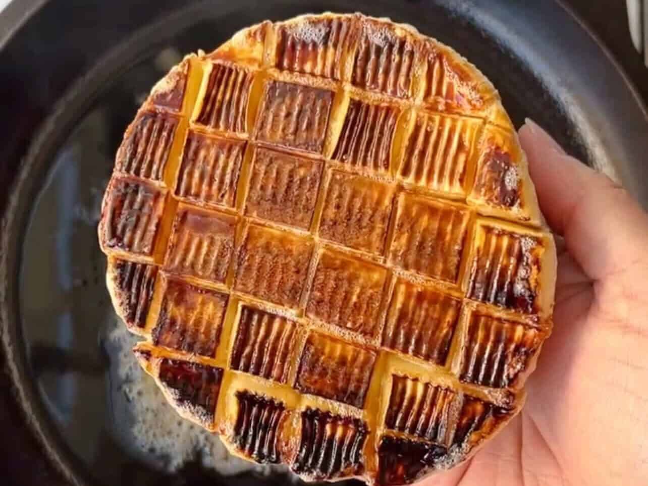 browned brie with honey