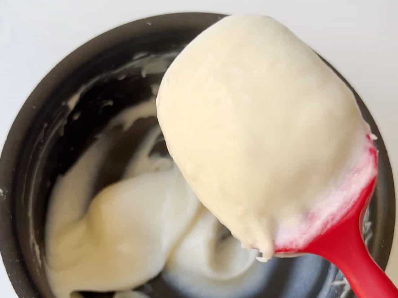 cook flour and milk to create tangzhong paste