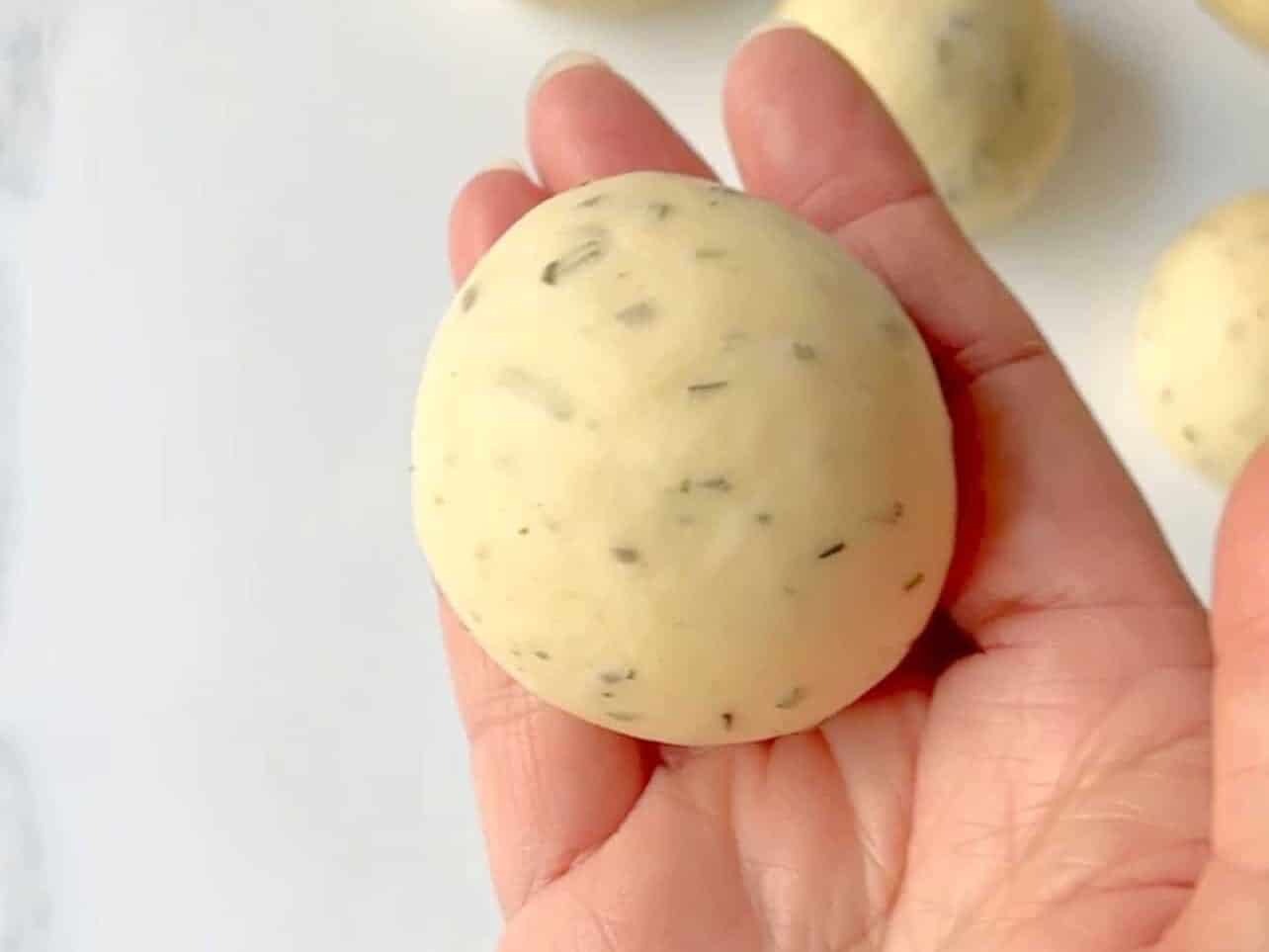 divide dough into 12 balls
