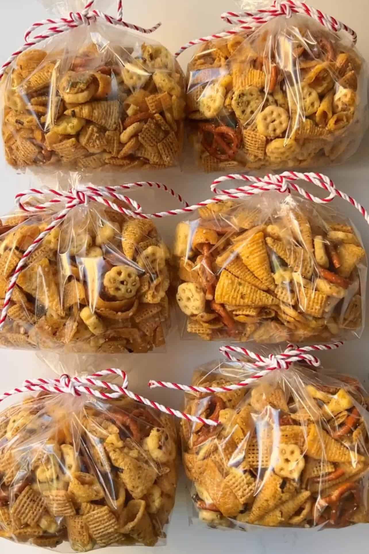 furikake Chex mix treat bags
