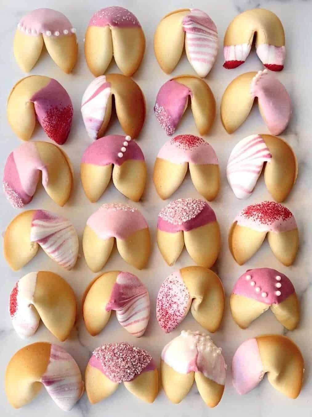 homemade fortune cookies for Valentine's Day