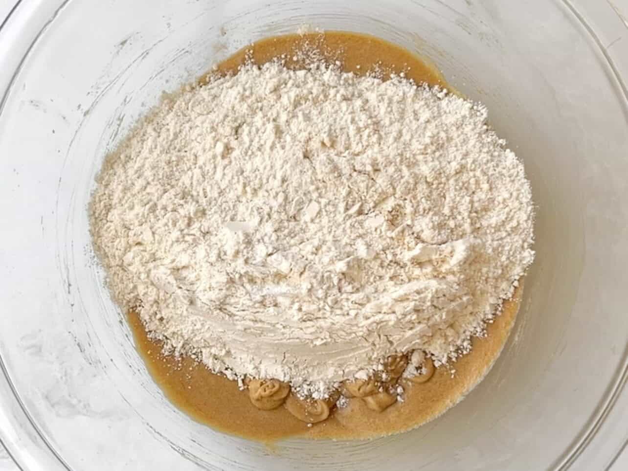 add dry to wet ingredients