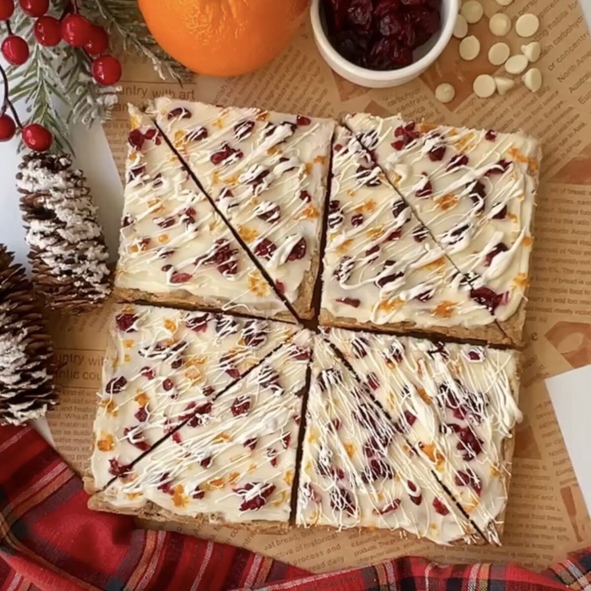 Starbucks Copycat Cranberry Bliss Bars
