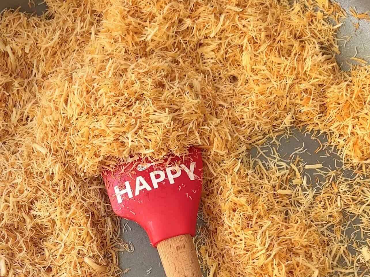 toasted golden kataifi