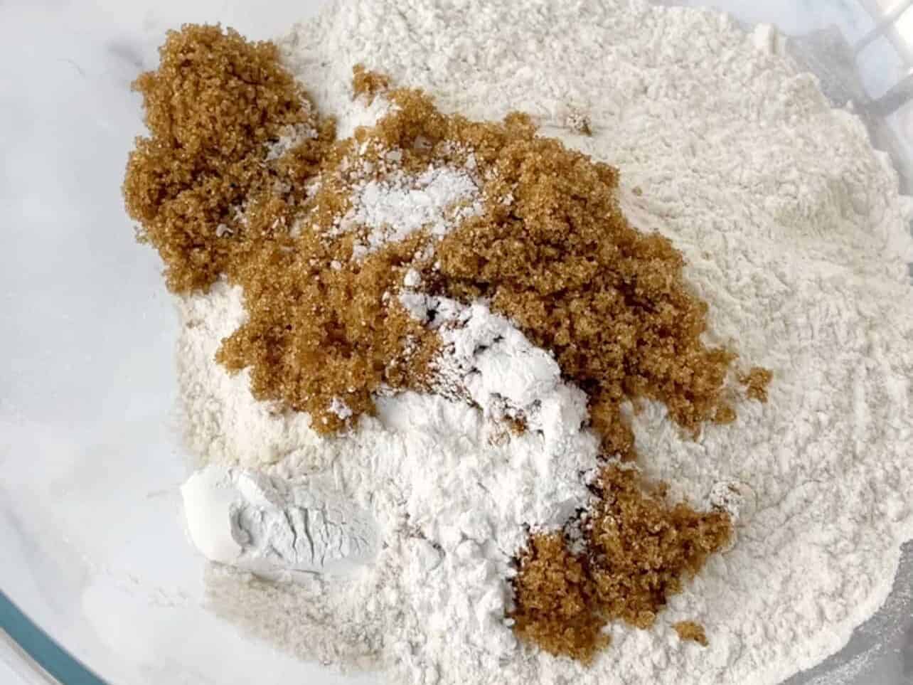 dry ingredients for pancakes