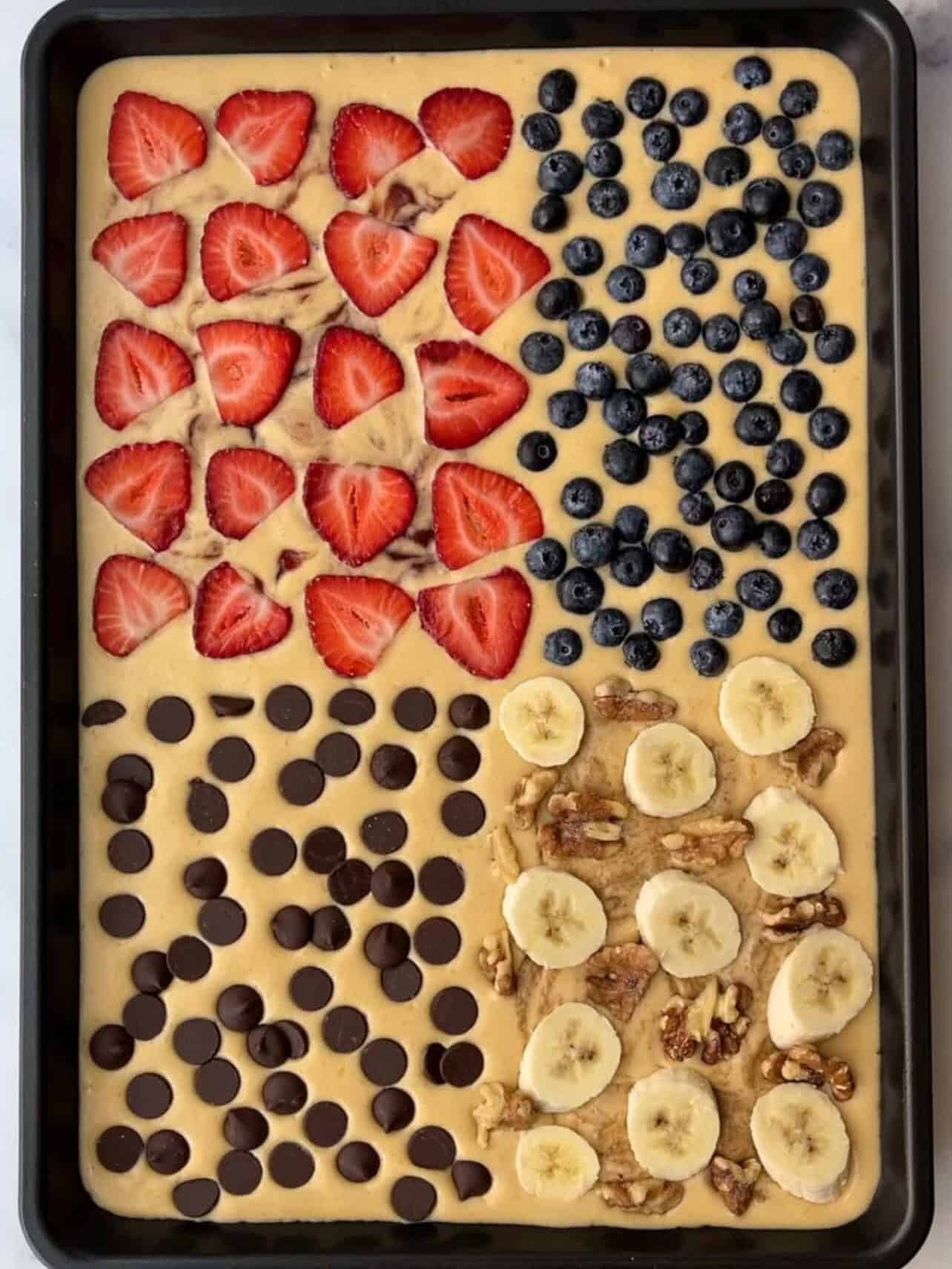 divide sheet pancake into sections