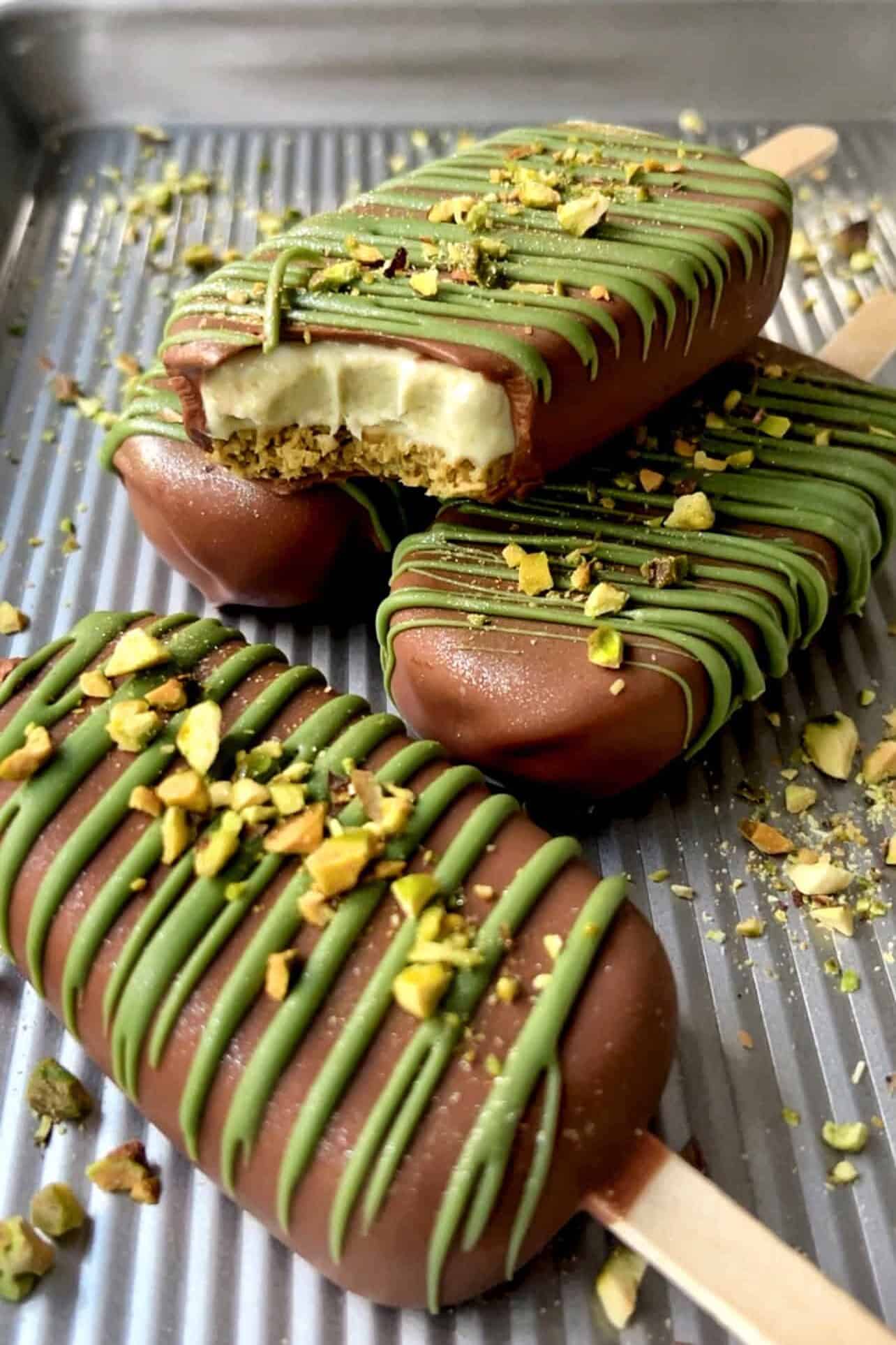 bite shot Dubai pistachio ice cream bars