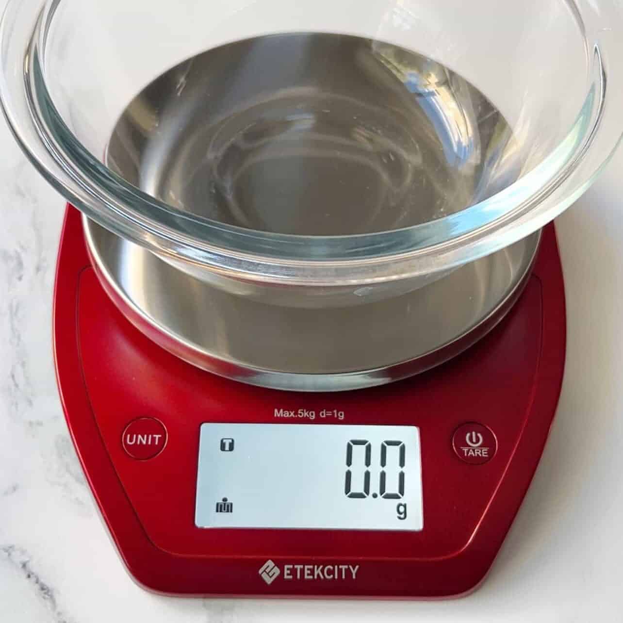learn how to use a digital kitchen scale