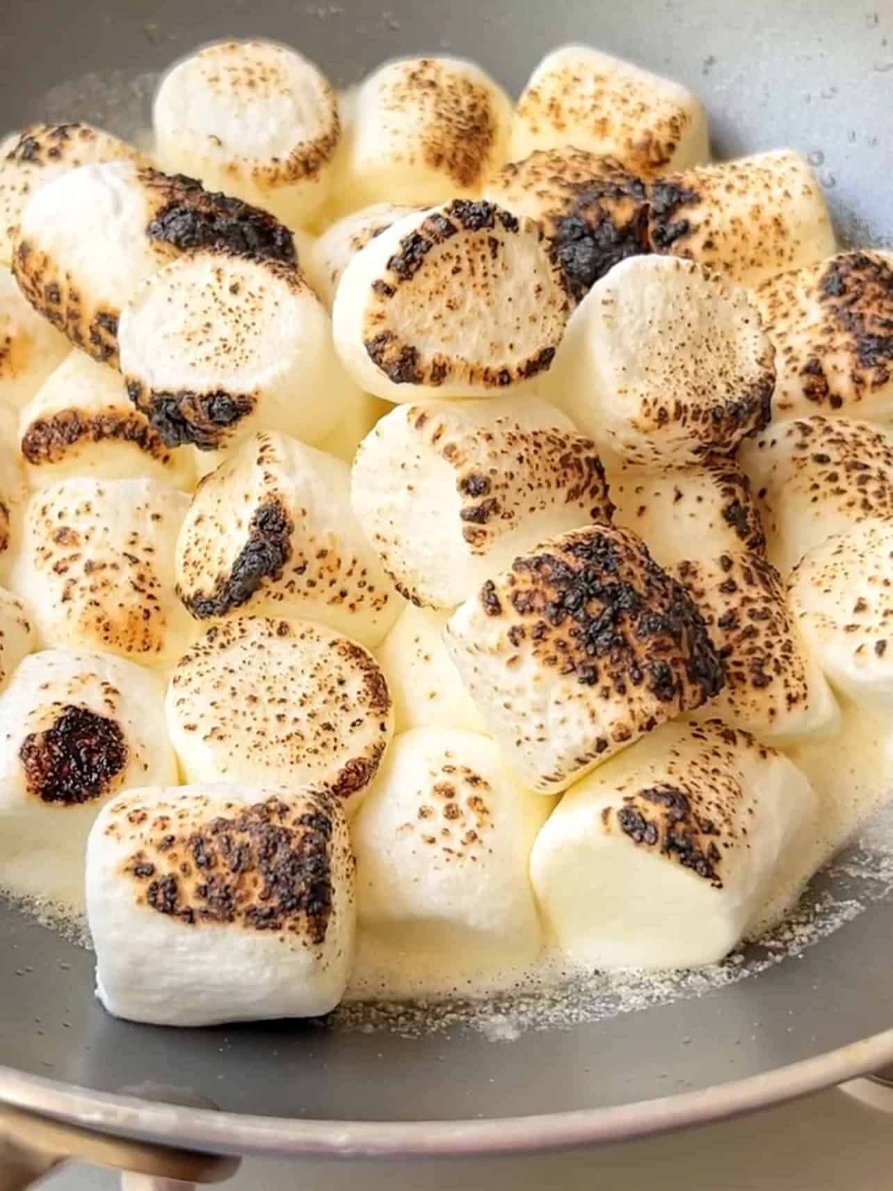 torched charred marshmallows