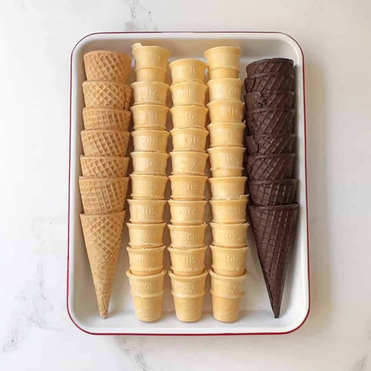 ice cream cones