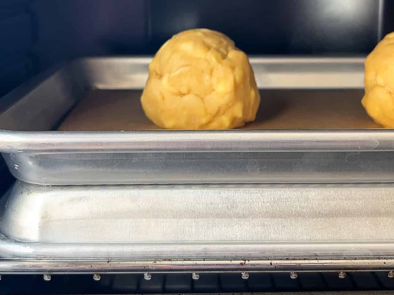 bake larger cookies on top an inverted tray