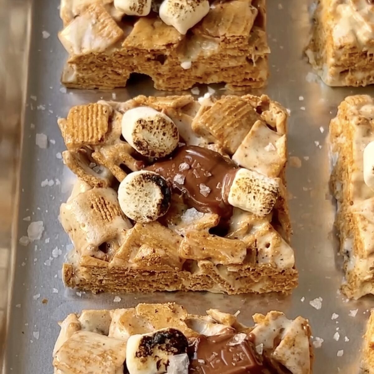 Gooey S'mores Cereal Treats