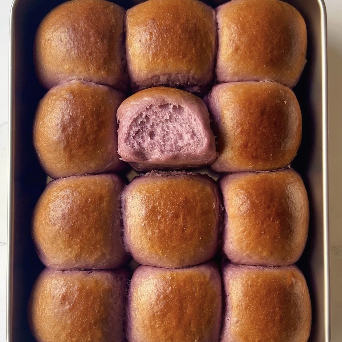 Homemade Ube Coconut Sweet Rolls (King's Hawaiian Copycat)-image