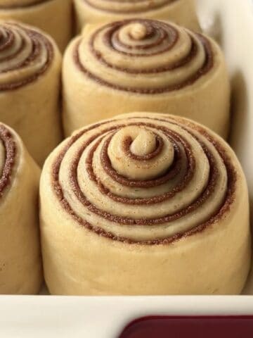 Cinnabon Cinnamon Rolls ready to be baked