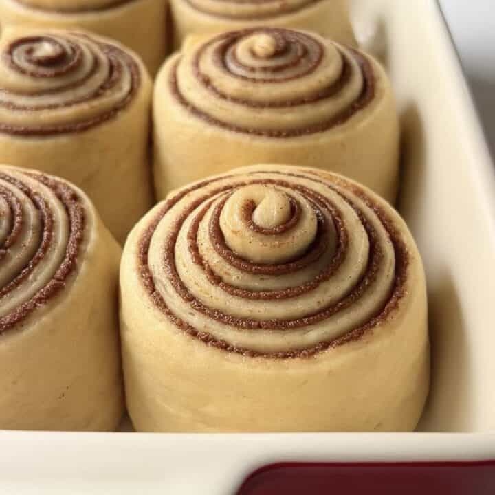 Cinnabon Cinnamon Rolls ready to be baked