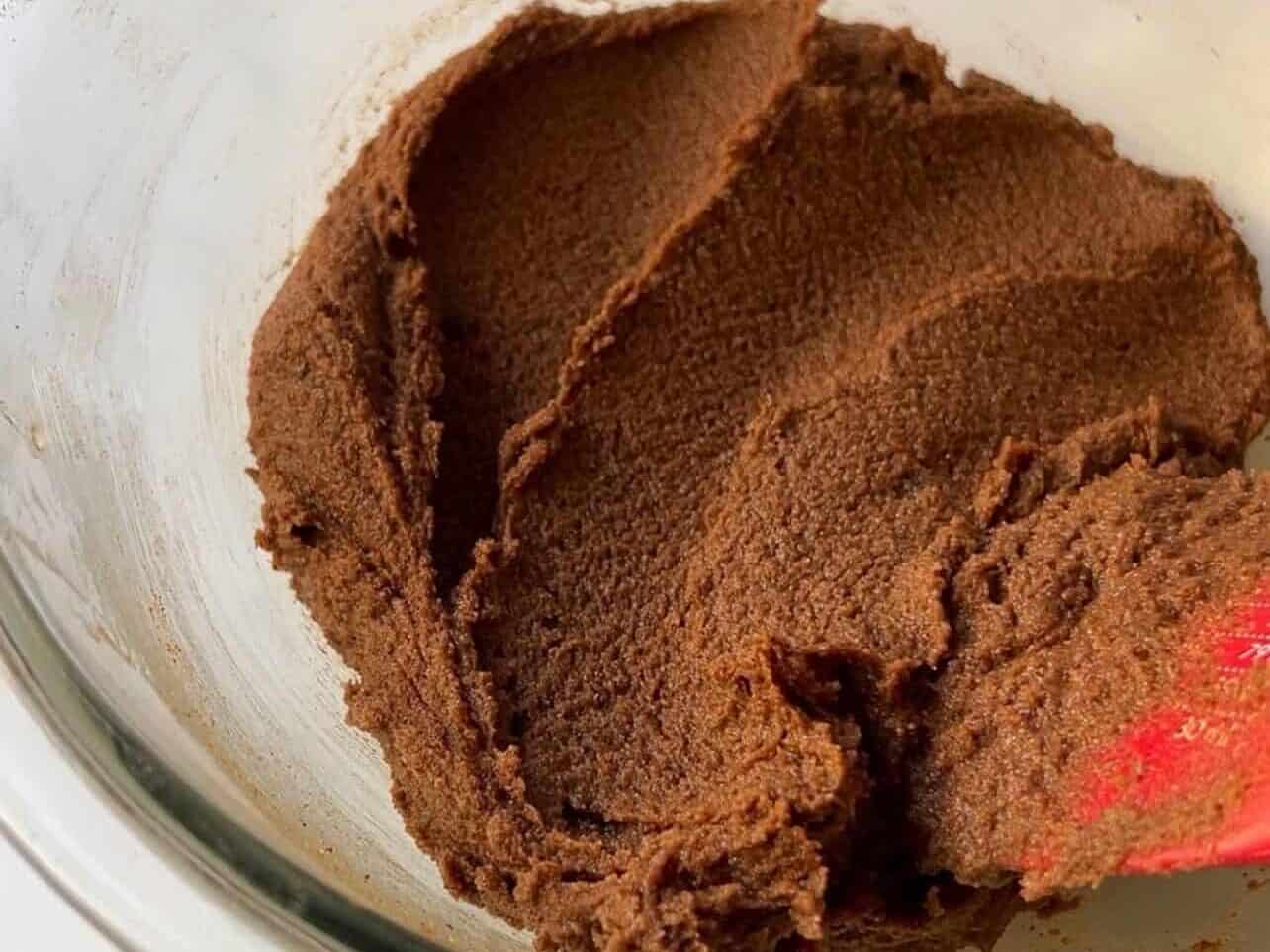 a smooth spreadable paste created with filling ingredients in a mixing bowl